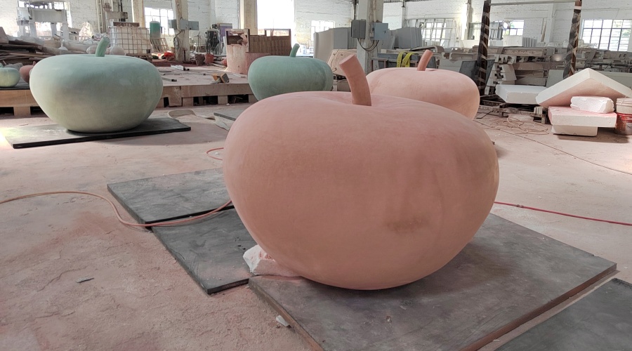 飾紀上品GRC廠家-北京昌平GRC蘋果車檔隔離墩工程案例