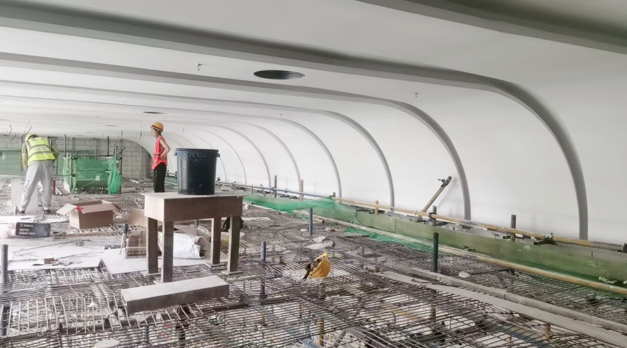 飾紀(jì)上品GRG廠家深圳機場空港培訓(xùn)大樓GRG吊頂工程