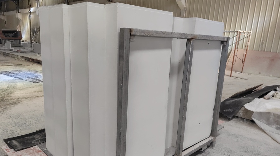 飾紀(jì)上品GRC廠家-廣西梧州風(fēng)電儲能GRC包柱子工程