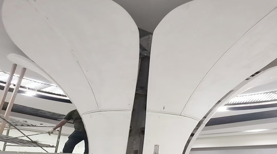 飾紀(jì)上品GRG廠家浙江溫州樂清GRG吧臺柱子的創(chuàng)新工程