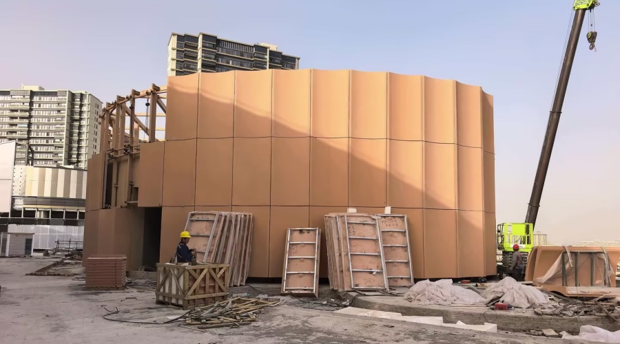  飾紀(jì)上品UHPC廠家：上海新嘉中心UHPC幕墻板工程典范