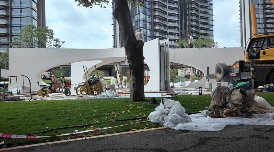 廣州南天名苑UHPC構件雕塑工程案例