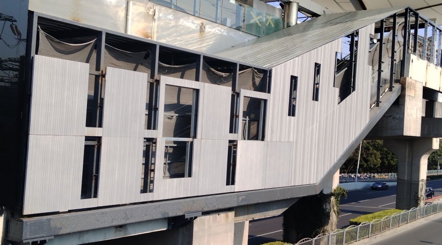 上海外南站UHPC肌理板工程案例