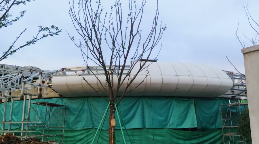 浙江三合項目的UHPC幕墻板工程