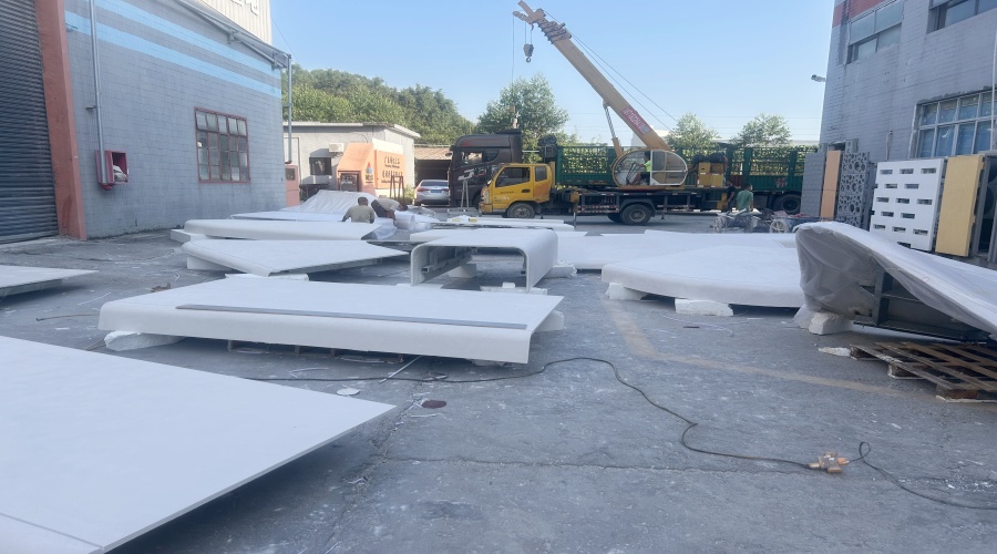 安徽合肥華蓋售樓部UHPC曲面板工程