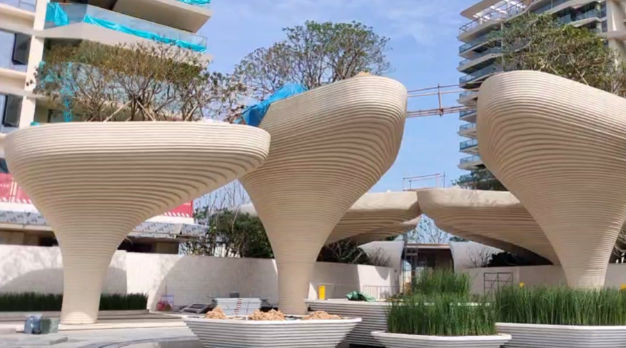 海南三亞海棠灣景觀GRC柱子造型工程案例