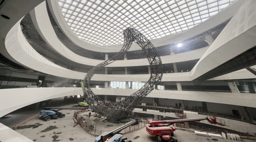 GRG構(gòu)件安裝現(xiàn)場