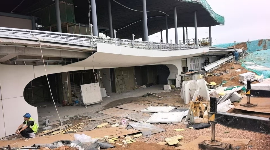 青島張村河UHPC構(gòu)件造型安裝工藝實錄